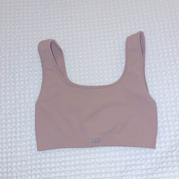 Set Active Sculpt Flex Box Cut Bra Top - Picture 1 of 5